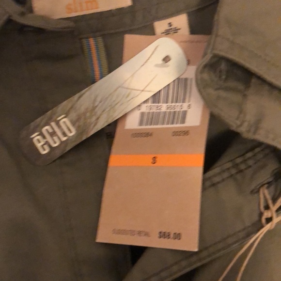 Life Khaki long sleeve olive green button up - Picture 4 of 5